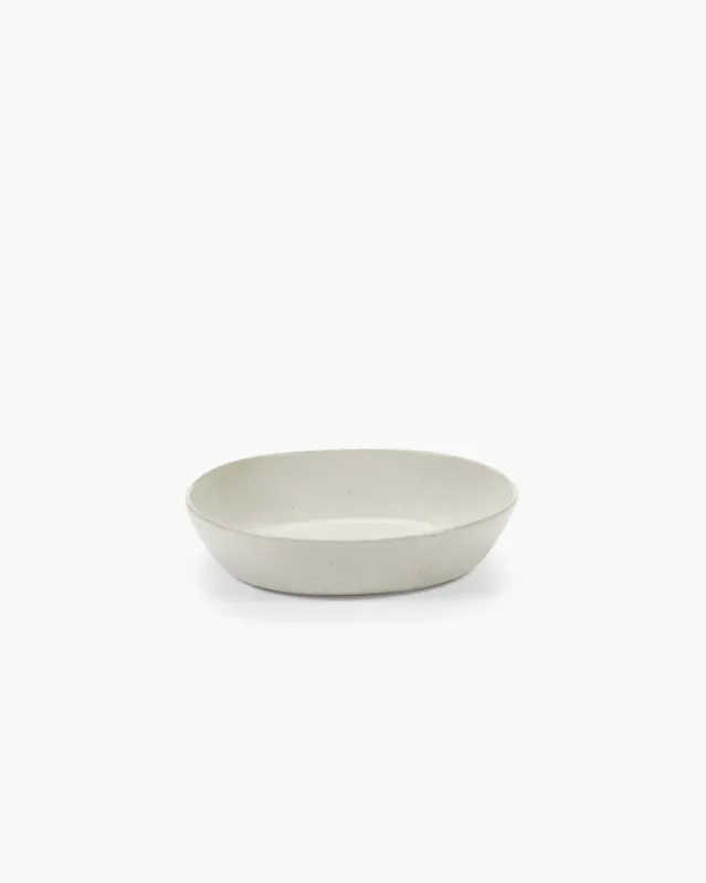 Serax off-white Out of lines dyptallerken S