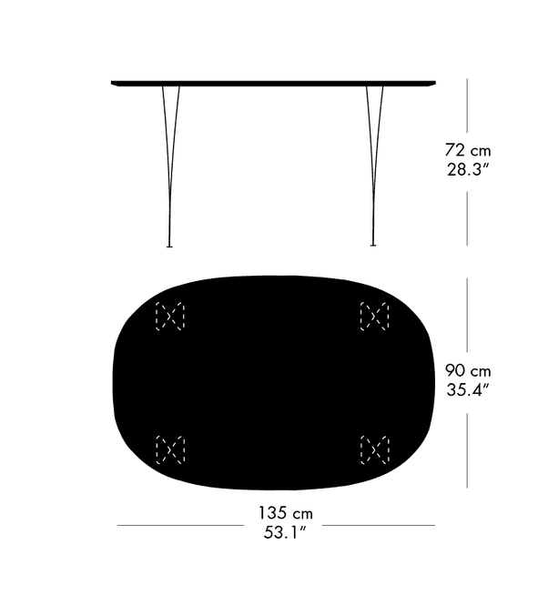 Hovedbilde Fritz Hansen Superellipse, B611
