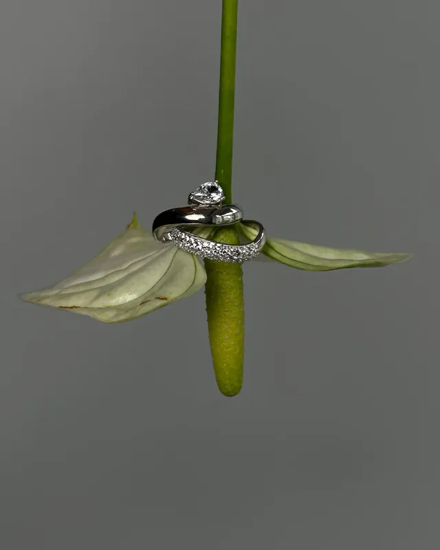 Philippa Studios - Wave Pave Ring Sølv 56