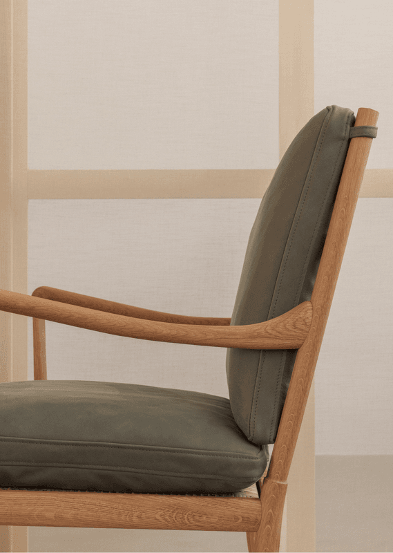 Carl Hansen & Søn OW149 Colonial Chair  - Oljet eik/ Jade Terra 20368