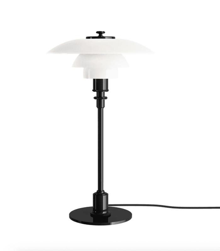 Louis Poulsen PH 2-1 - Sort metall / Opal skjerm