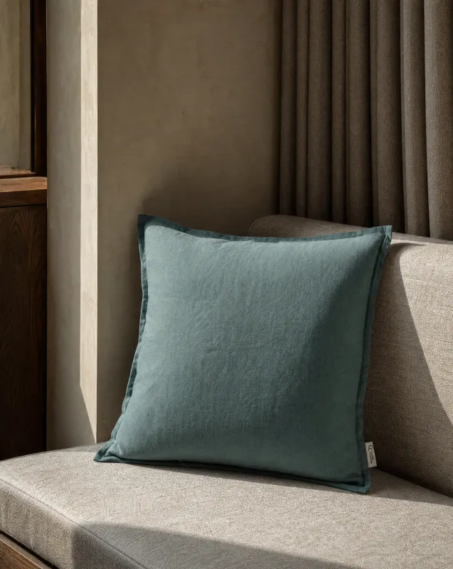 Classic Collection Classic Linen Putetrekk 50x50 cm - Teal