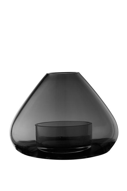 AYTM - UNO Lanterne/Vase - Sort Ø14,5xH11,5 cm