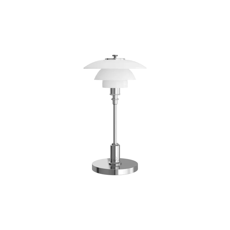 Louis Poulsen PH 1-1 Portabel lampe - High luster chrome pleated