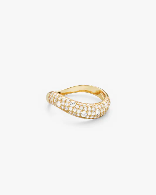Hovedbilde Philippa Studios - Wave Pave Ring Gull 52