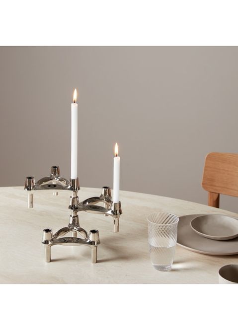 Hovedbilde Stoff Nagel lys 12 stk - Linen Grey