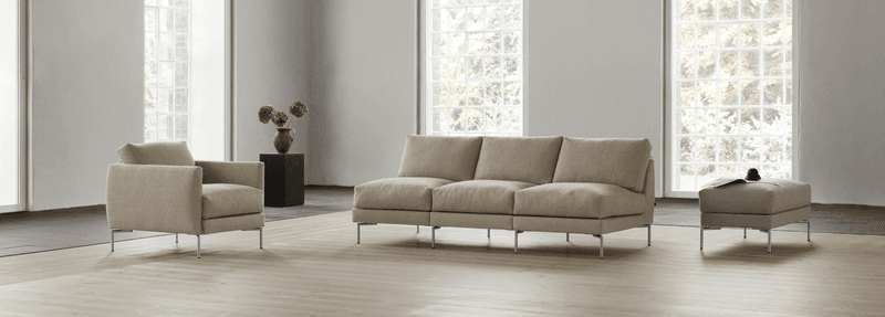 Juul 911 Sofa 220x90 cm - stål bein - Curve 0007