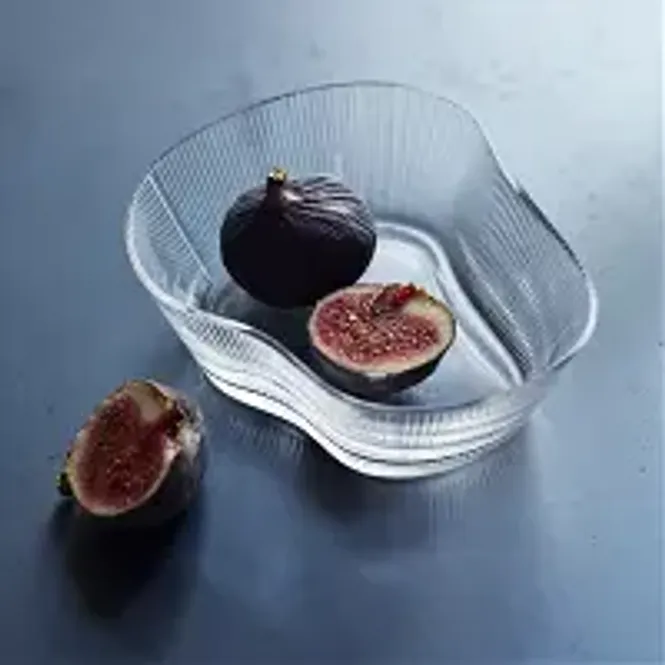 Hovedbilde MUUBS Skål Ripe L Glass - Ø17,5xH5 cm