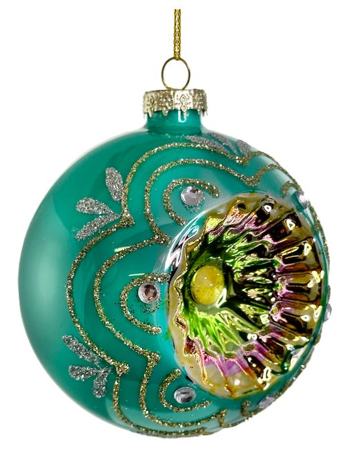 Hovedbilde Shishi Glass Blå med glitter 8 cm 