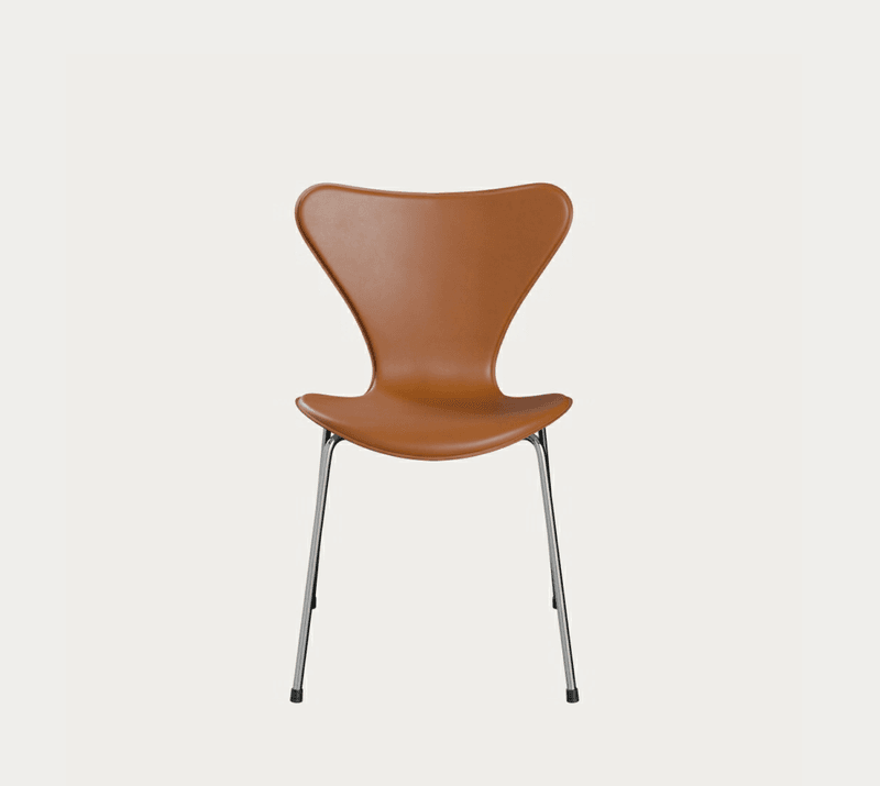 Fritz Hansen Series 7 Tailored edition Edge Sewn - Slate grey / Chrome