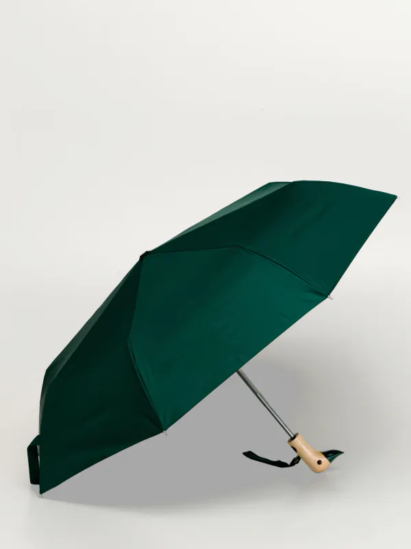 Forest Green Eco-Friendly Compact Duck Umbrella